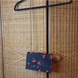 SHEIN Black Mini Bag with Cherry Design